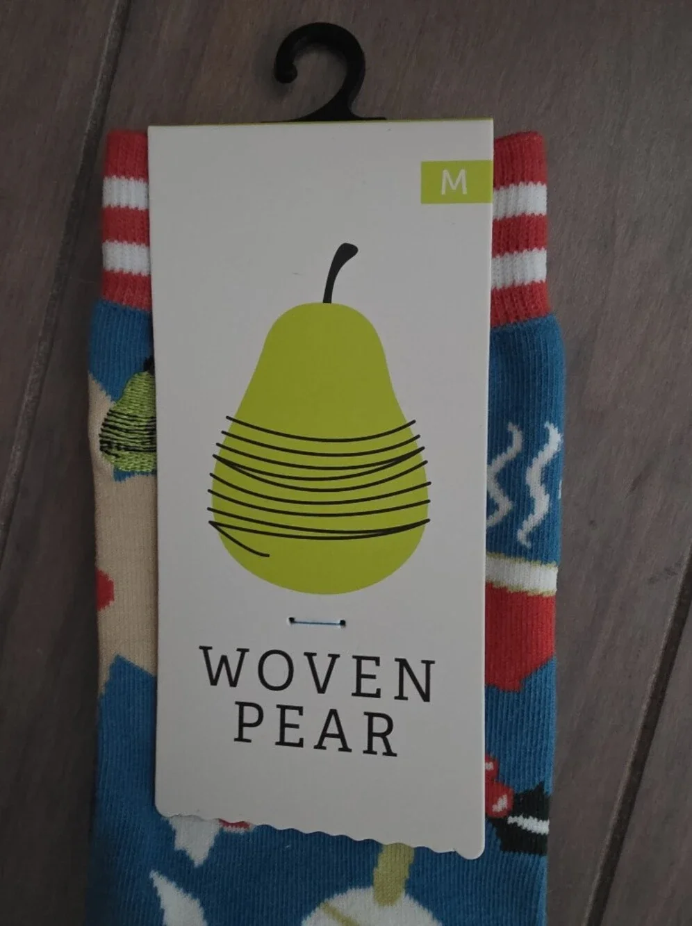 Woven Pear Crew Socks